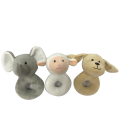 Baby Plush With Rattle Animal Head With Rattle Supplier